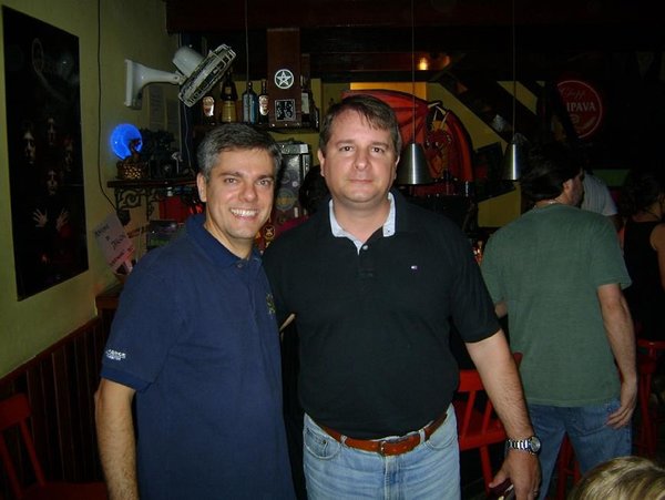 O advogado Max Paul e o engenheiro João Paulo - amizade de longa data.